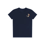 T-shirt Quirky Bird graphic 0021 - Navy