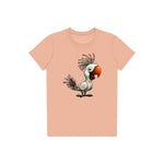 T-shirt Quirky Bird graphic 0021 - Peach