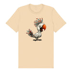 T-shirt Quirky Bird graphic 0021 - Soft Cream