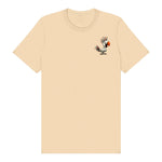 T-shirt Quirky Bird graphic 0021 - Soft Cream