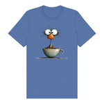 T-shirt Quirky Bird graphic 0022 - Columbia Blue