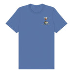 T-shirt Quirky Bird graphic 0022 - Columbia Blue