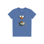 T-shirt Quirky Bird graphic 0022 - Columbia Blue