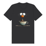 T-shirt Quirky Bird graphic 0022 - Dark Grey
