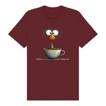 T-shirt Quirky Bird graphic 0022 - Maroon