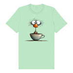 T-shirt Quirky Bird graphic 0022 - Mint