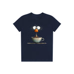 T-shirt Quirky Bird graphic 0022 - Navy