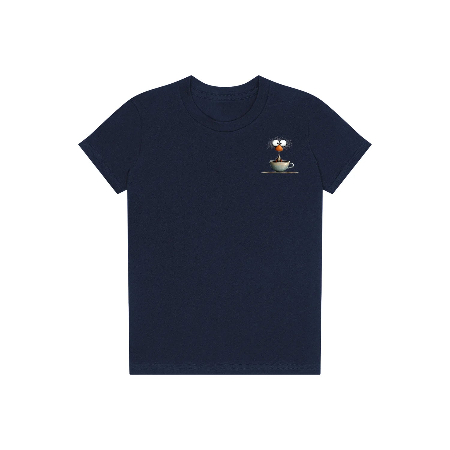 T-shirt Quirky Bird graphic 0022 - Navy