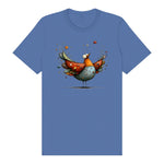 T-shirt Quirky Bird graphic 0023 - Columbia Blue