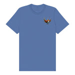 T-shirt Quirky Bird graphic 0023 - Columbia Blue