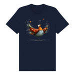 T-shirt Quirky Bird graphic 0023 - Navy