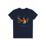 T-shirt Quirky Bird graphic 0023 - Navy
