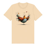 T-shirt Quirky Bird graphic 0023 - Soft Cream