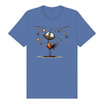 T-shirt Quirky Bird graphic 0024 - Columbia Blue
