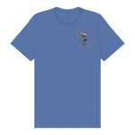 T-shirt Quirky Bird graphic 0024 - Columbia Blue