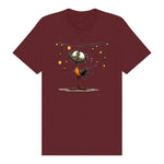 T-shirt Quirky Bird graphic 0024 - Maroon