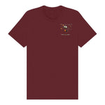 T-shirt Quirky Bird graphic 0024 - Maroon