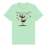 T-shirt Quirky Bird graphic 0024 - Mint