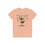 T-shirt Quirky Bird graphic 0024 - Peach