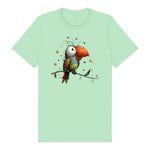 T-shirt Quirky Bird graphic 0025 - Mint