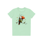 T-shirt Quirky Bird graphic 0025 - Mint