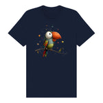T-shirt Quirky Bird graphic 0025 - Navy