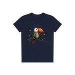 T-shirt Quirky Bird graphic 0025 - Navy