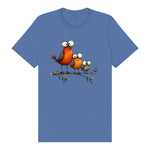 T-shirt Quirky Bird graphic 0026 - Columbia Blue