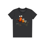 T-shirt Quirky Bird graphic 0026 - Dark Grey