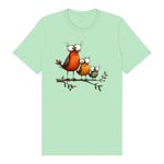 T-shirt Quirky Bird graphic 0026 - Mint