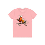 T-shirt Quirky Bird graphic 0026 - Pink