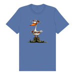 T-shirt Quirky Bird graphic 0027 - Columbia Blue
