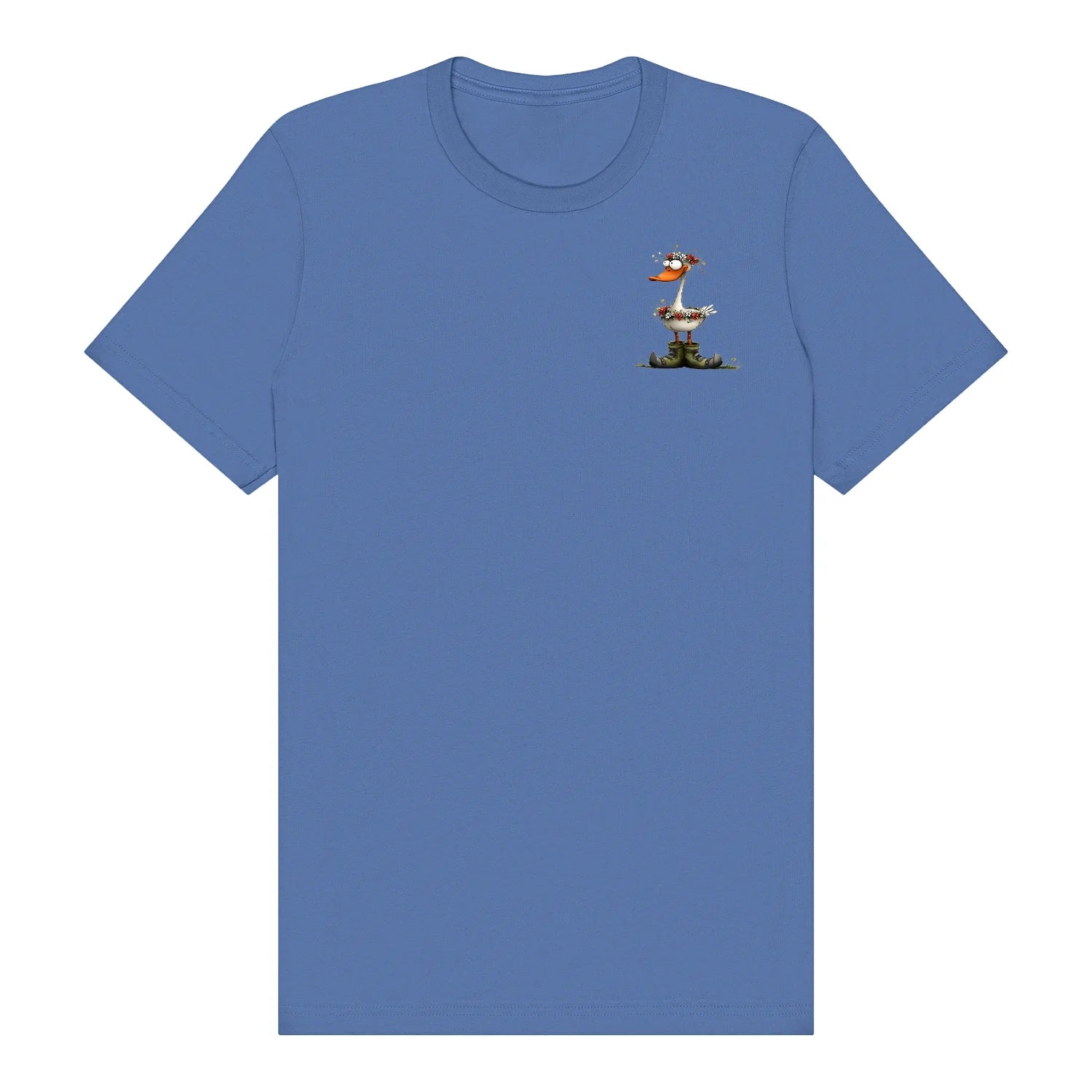 T-shirt Quirky Bird graphic 0027 - Columbia Blue