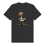 T-shirt Quirky Bird graphic 0027 - Dark Grey