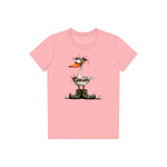 T-shirt Quirky Bird graphic 0027 - Pink
