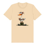 T-shirt Quirky Bird graphic 0027 - Soft Cream