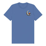 T-shirt Quirky Bird graphic 0028 - Columbia Blue