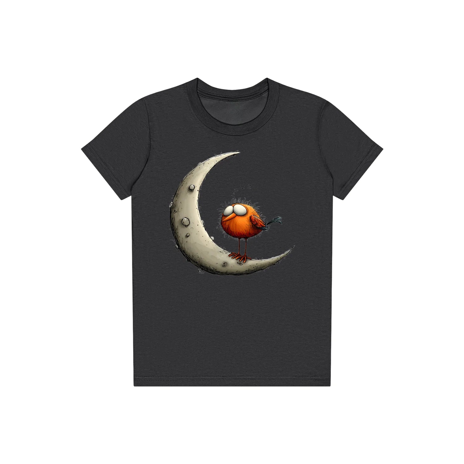 T-shirt Quirky Bird graphic 0028 - Dark Grey