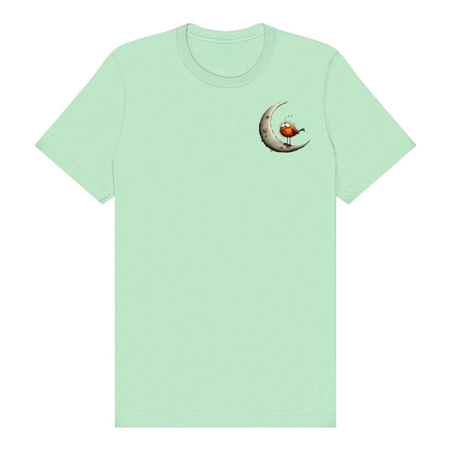 T-shirt Quirky Bird graphic 0028 - Mint