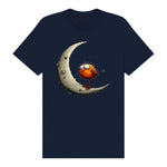 T-shirt Quirky Bird graphic 0028 - Navy