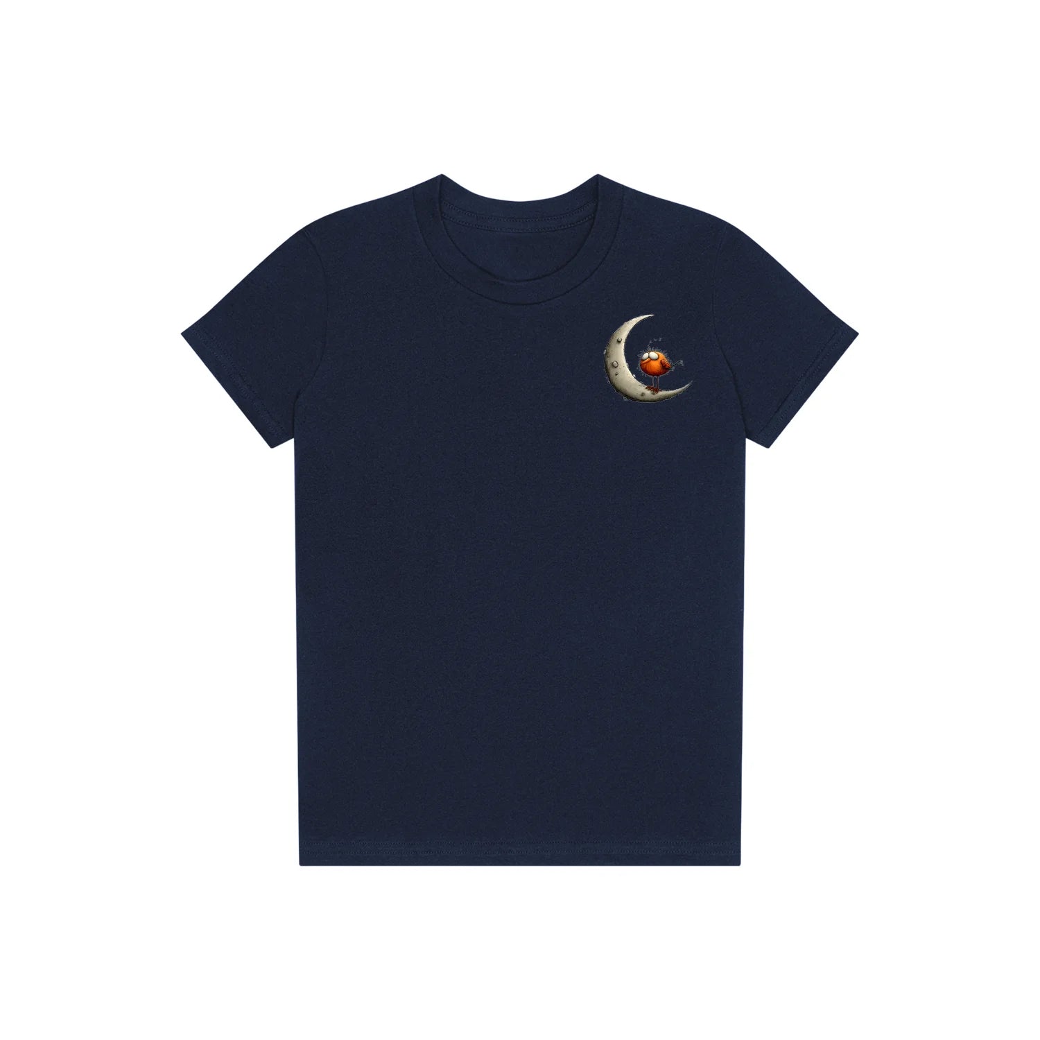T-shirt Quirky Bird graphic 0028 - Navy