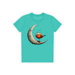 T-shirt Quirky Bird graphic 0028 - Teal