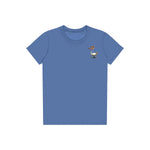 T-shirt Quirky Bird graphic 0029 - Columbia Blue