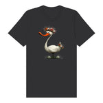 T-shirt Quirky Bird graphic 0029 - Dark Grey
