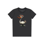 T-shirt Quirky Bird graphic 0029 - Dark Grey