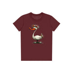 T-shirt Quirky Bird graphic 0029 - Maroon