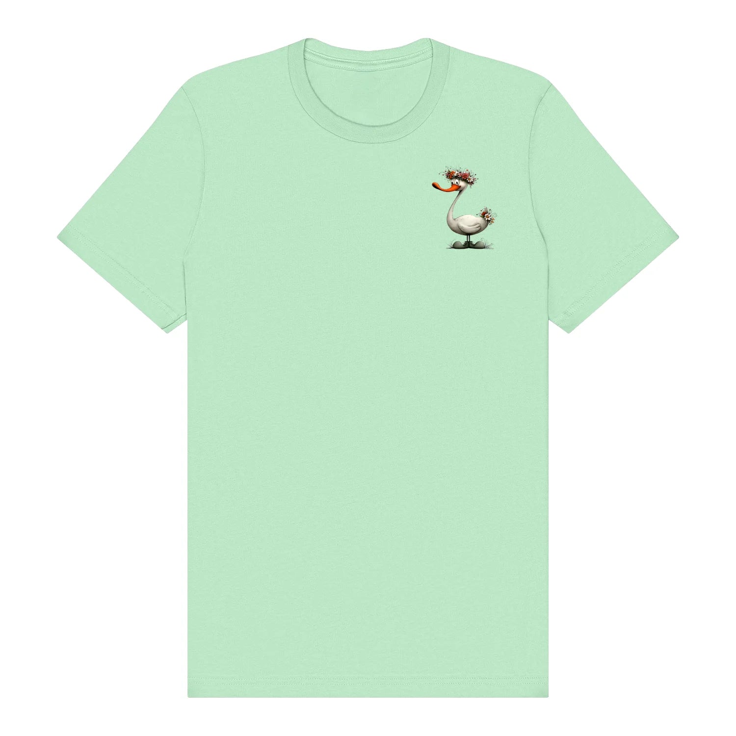 T-shirt Quirky Bird graphic 0029 - Mint
