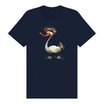 T-shirt Quirky Bird graphic 0029 - Navy