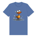 T-shirt Quirky Bird graphic 0030 - Columbia Blue