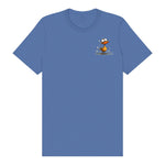 T-shirt Quirky Bird graphic 0030 - Columbia Blue